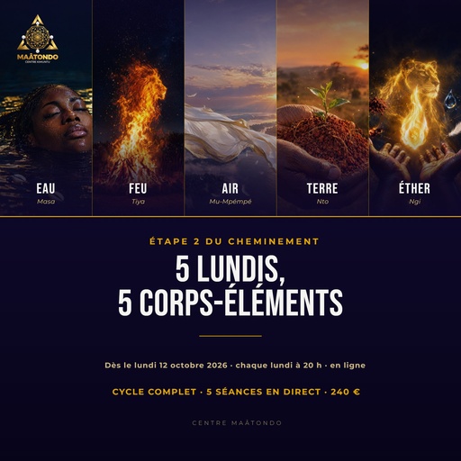 5 lundis, 5 corps-éléments